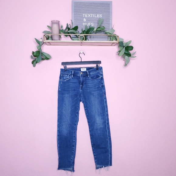 FRAME Le Garcon Boyfriend Jeans In Scorpion Wash - Picture 4 of 12